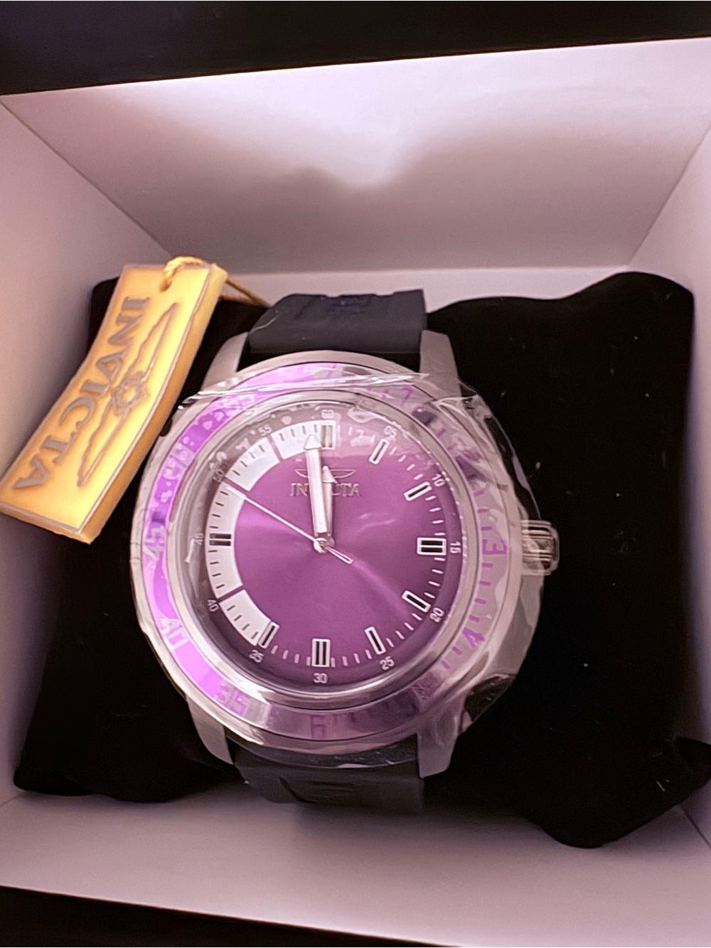 Invicta Specialty 35780 Men's 45mm Watch - Purple Dial, Gunmetal Bezel, NIB.